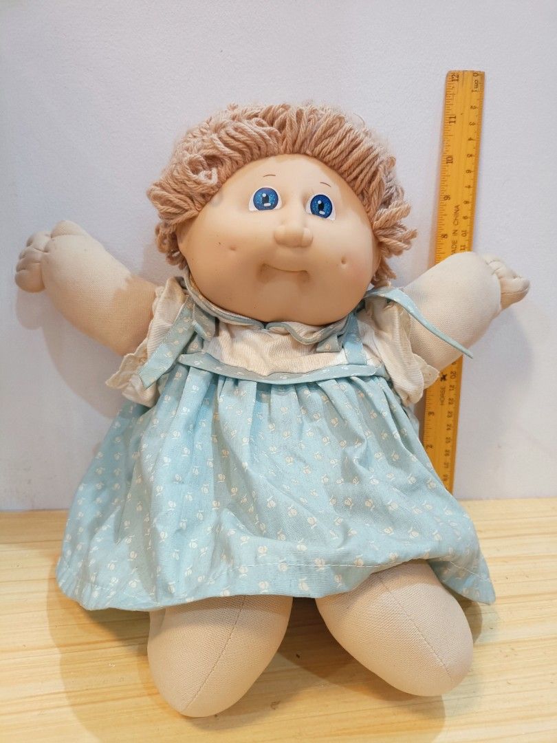 Auntentic Vintage Cabbage Patch Kids CPK Dolls (Category: Kids Toys) located in Quezon City. Submitted by babylianne (Listing ID 1375643683, Image 2). Description: Auntentic Cabbage Patch Kids Vintage CPK Size Large Stripes - 1000 ❌SOLD Blue Dress - 1500 ❌SOLD Knitted - 1000 ❌ SOLD BabyLand - 680 ❌ SOLD Polka Dress - 1600 Actual Photo Posted In Good Condition AS IS - What you see is what you get.