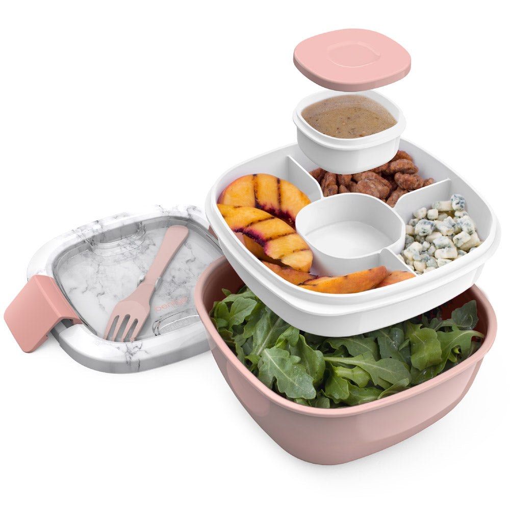 Bentgo All-in-One Salad Container - Blush Marble (Category: Food Organization & Storage) located in Las Pinas. Submitted by defg35 (Listing ID 1375578751, Image 1). Description: Original Brand new Sealed.