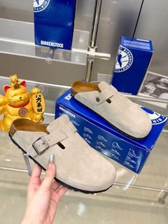 Birkenstock London Buckle Sandals, Suede Leather Slippers629767195851541126