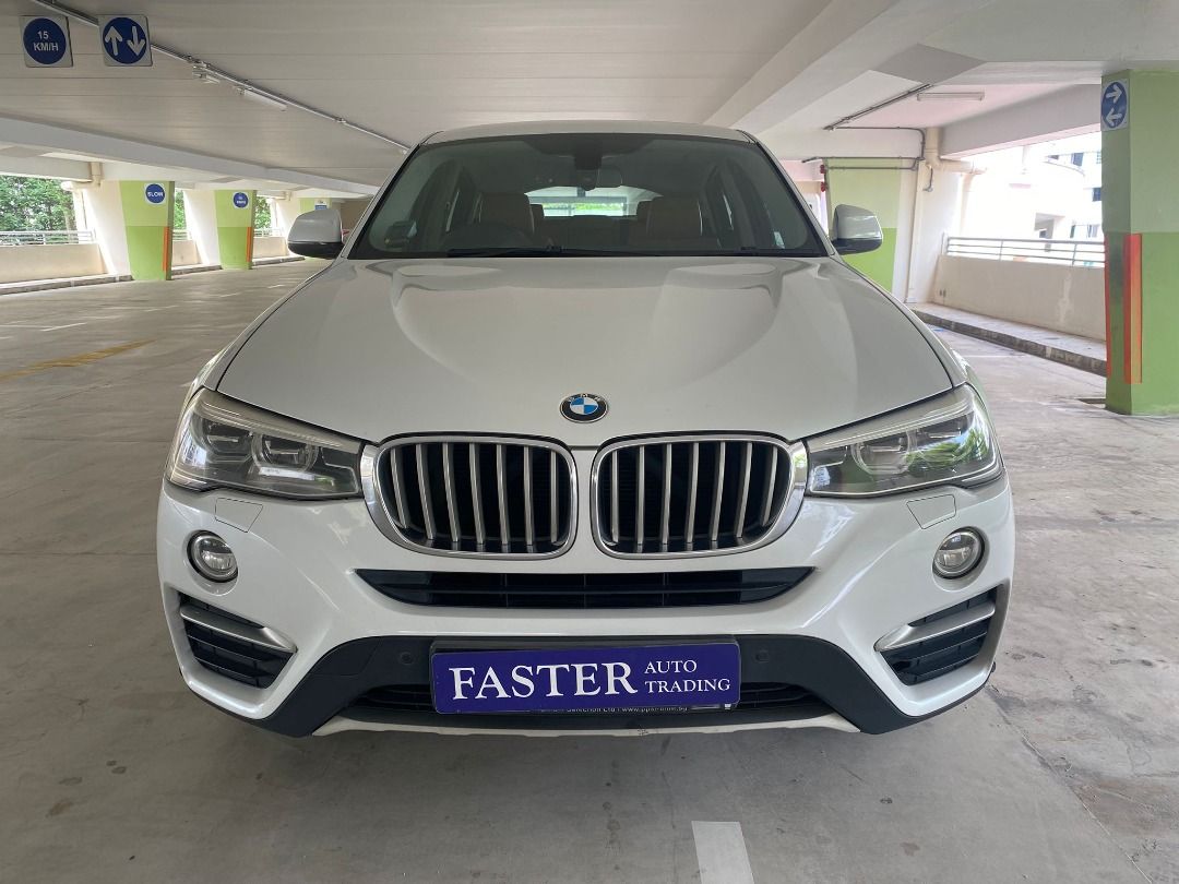 BMW X4 xDrive28i (A) (Category: Used Cars) located in Singapore. Submitted by fasterauto (Listing ID 1375523711, Image 1). Description: Powered By 2.0L Turbocharged Inline 4 Engine That Generate 241bhp And 350nm Of Torque Pair With Sport Mode Reliable Auto Drive Train And Paddle Shift. Very Well Maintained By Previous Owner. Powerful And Responsive Drive. Dual Tone Brown-Black Leather Interior. 100% Loan Available, Ex-Bankruptcy And Bad Credit We