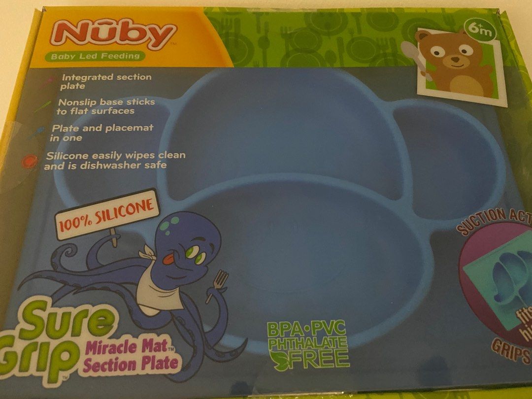 BN Baby Feeding Plate (100% Silicone) (Category: Weaning & Toddler Feeding) located in Singapore. Submitted by nijiacasa (Listing ID 1375612605, Image 1). Description: Blue in colour.