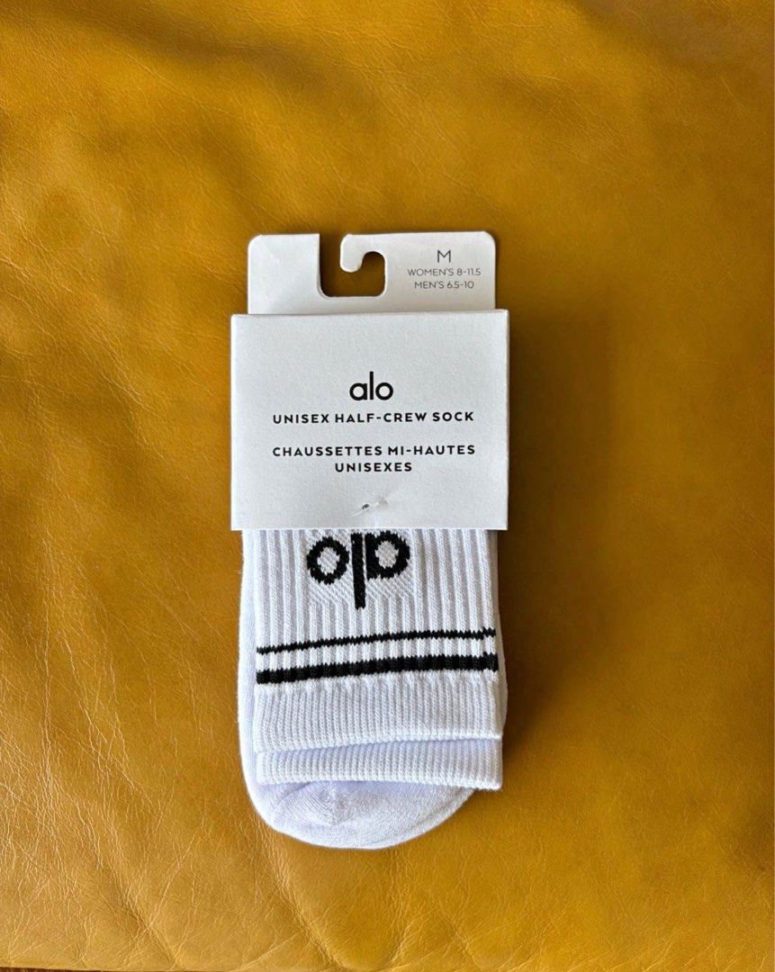 BNW Alo Throwback Socks | All in Medium (Category: Undergarments & Loungewear) located in Quezon City. Submitted by flourency (Listing ID 1375570430, Image 2). Description: Brand New Authentic Alo Throwback Socks • 4 pairs in medium • 700 each, 2500 for all. Whoever pays first gets the item. Location: Rockwell on weekdays | Katipunan / Ayala Heights on weekends. .