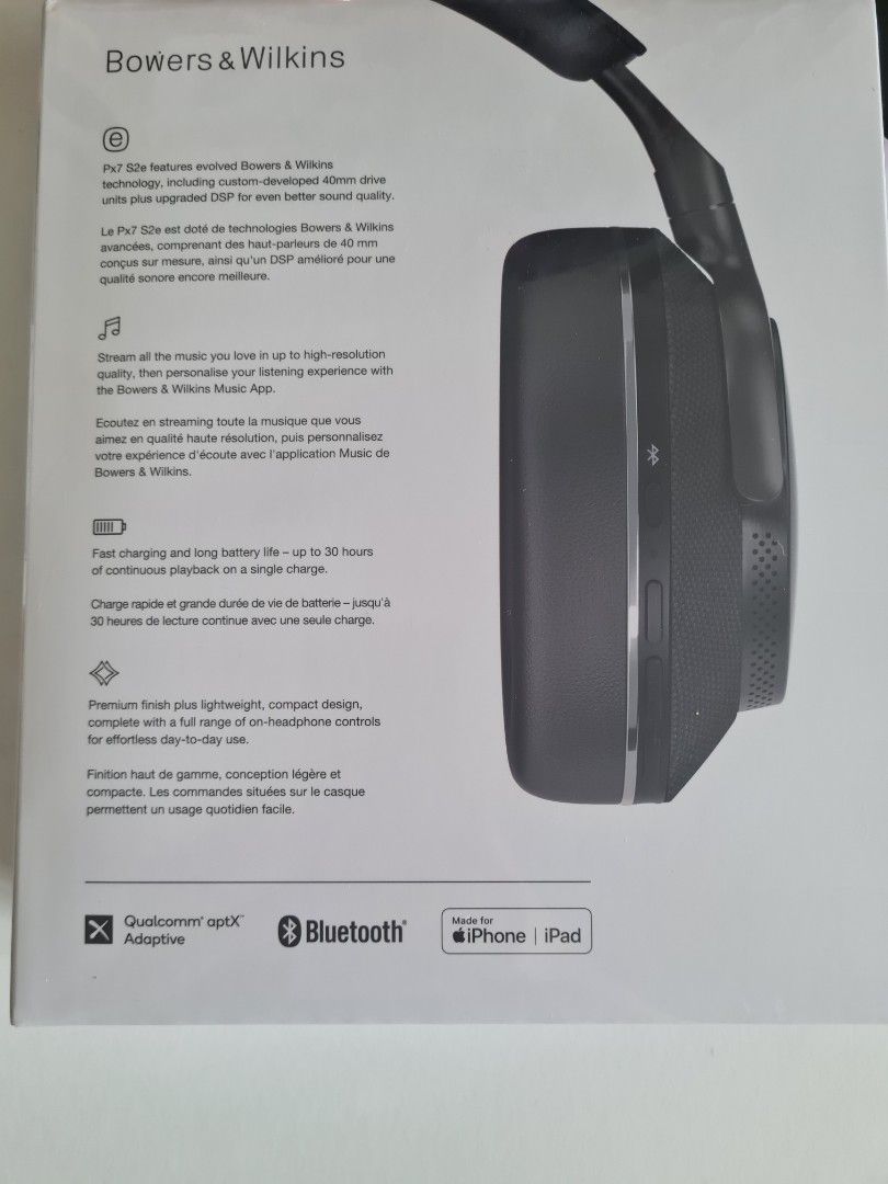 Bowers & Wilkins Px7 S2 (Category: Headphones & Headsets) located in Singapore. Submitted by lovelife1234 (Listing ID 1375573449, Image 2). Description: brand new and sealed. won from a draw,warranty not sure..
