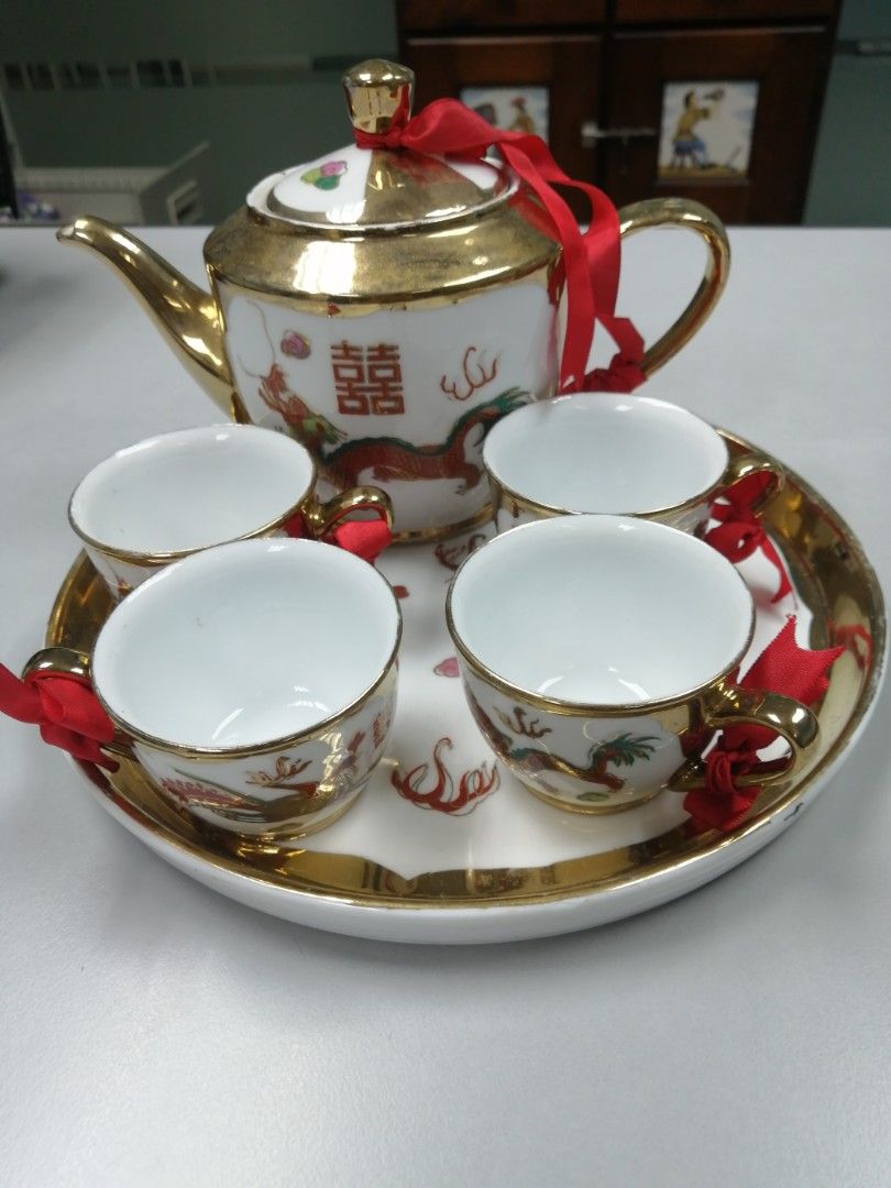 Chinese wedding tea set