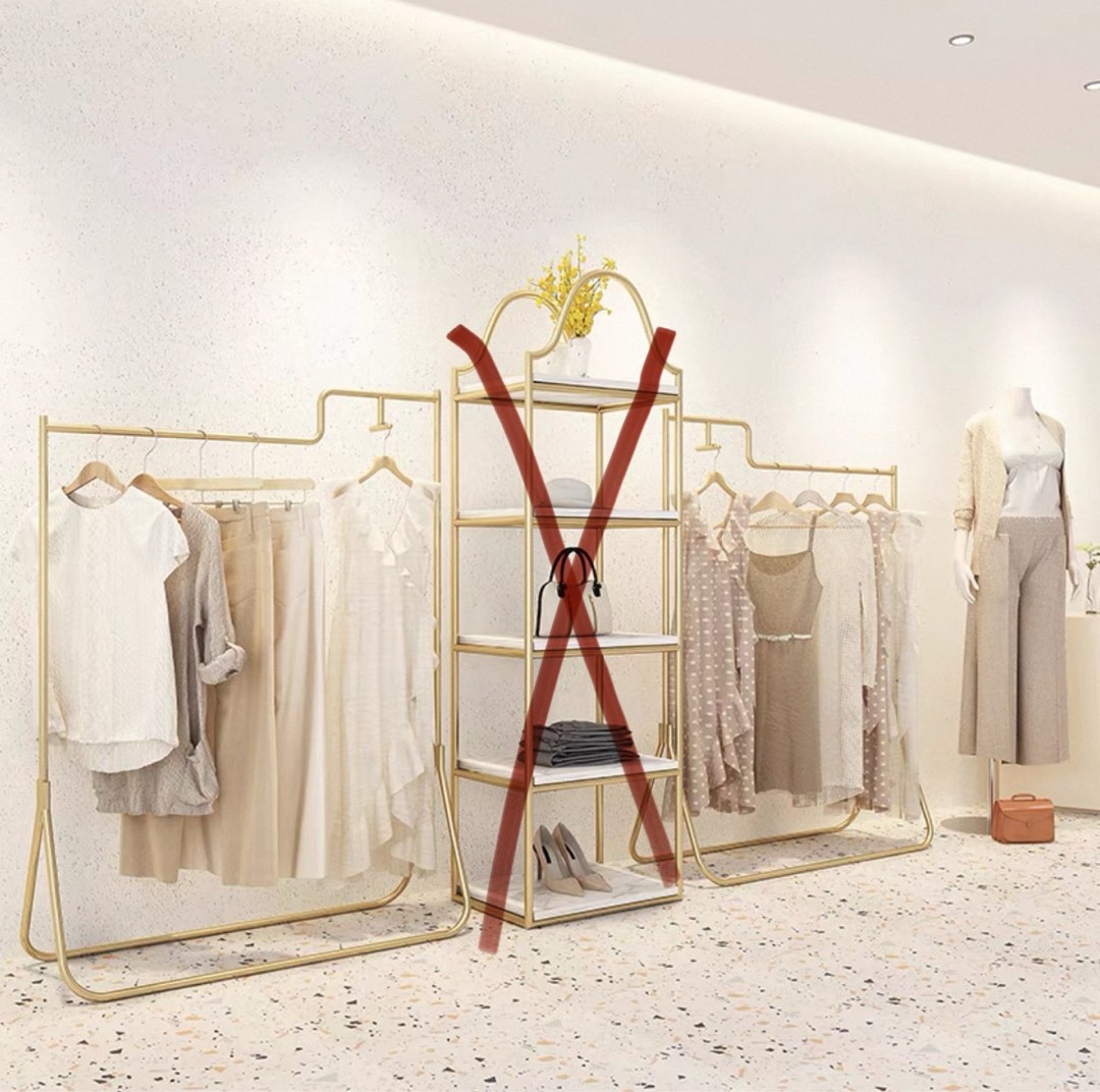 Clothing displays railing x2, Furniture & Home Living, Furniture, Other ...