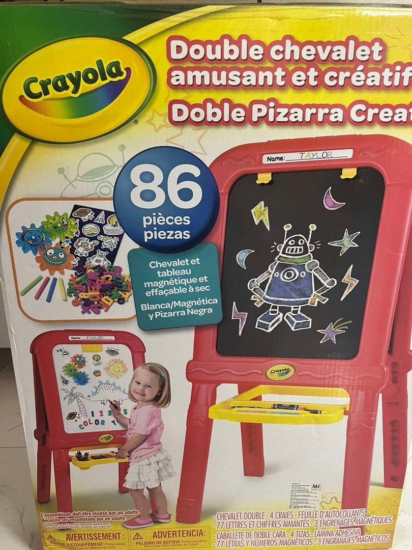 Crayola Creative Fun Double Easel (Category: Art & Prints) located in Quezon City. Submitted by ellieb16 (Listing ID 1375523657, Image 1). Description: Original Price is 3,699. Brand new RFS: We have the same set Pick up from Fairview or Philcoa .