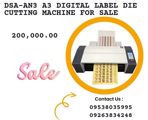 DSA-AN3 A3 Digital Label Die Cutting Machine FOR SALE, Everything Else ...