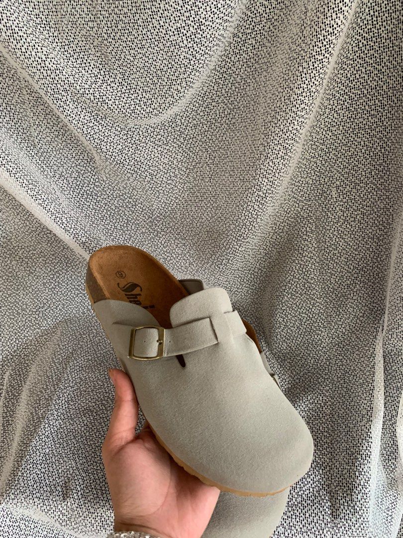 GREY SLIP ON HALF SLIPPER (Category: Shoe inserts) located in Quezon City. Submitted by vnc.fashion.shop (Listing ID 1375538046, Image 2). Description: Size on tag: us 6 Best fit: in Cm:24 Heel Height: Price:450 see comsec for more photos.