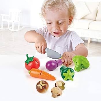 Hape Wooden Vegetables Set (Category: Infant Playtime) located in Singapore. Submitted by little.mustardseed (Listing ID 1375550449, Image 2). Description: Condition is still good and high quality, with some minor scratches. Please see pics for condition. Not for fussys. Collect from my blk near Punggol MRT. .