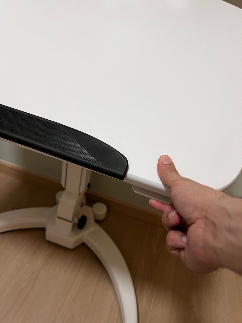 Height Adjustable Table - White (Category: Tables & Sets) located in Singapore. Submitted by miggleness (Listing ID 1375608039, Image 2). Description: Mildly used. Selling because we it’s too high for our young kids. There’s a minor chip. Refer to image. Ergonomic New Height Adjustable Standing Table / Standing Desk Converter / Height Adjustable Table Standing Desk Converter / Sit Stand Dual Monitor and Laptop Riser Workstation / Stand Up Desk Ri