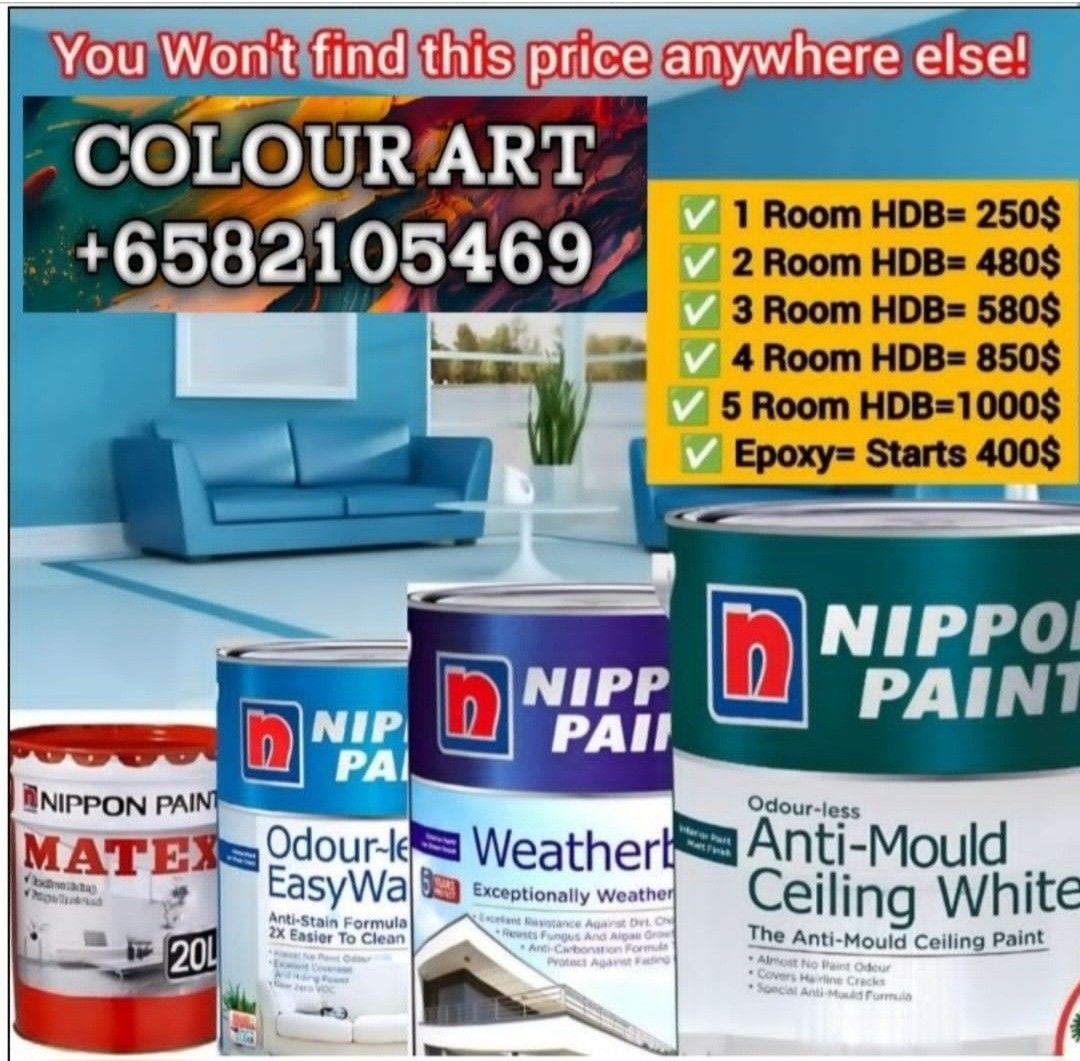 Hello everyone we are cheap painting services for you HDB. Condo. bto. Office. Shop cheap painting services628630769071381125