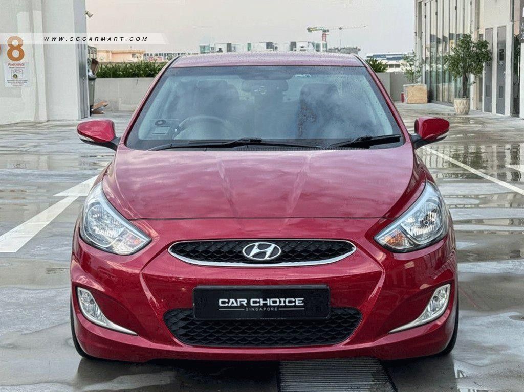 Hyundai Accent 1.4 CVT (A) (Category: Used Cars) located in Singapore. Submitted by carchoice.parklane (Listing ID 1375558752, Image 1). Description: Stylish, economical, and incredibly practical. This vehicle boasts a spacious interior with a flexible seating arrangement that easily adapts for passengers or cargo. Enjoy impressive fuel efficiency along with advanced safety features. Comes with nicely bidded plate and fresh coat of paint. Premium