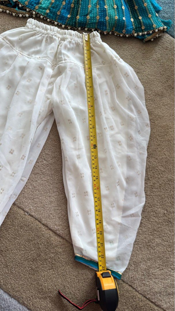 Indian costume (Category: Babies & Kids Fashion) located in Singapore. Submitted by blissfulbe04878 (Listing ID 1375608430, Image 2). Description: Indian Girl Costume Perfect for Deepavali or Racial Harmony Day. Suitable for 3 to 4 year-old. Photo with measurements uploaded for size reference. Self-collection from 820116. Courier delivery available for an additional $2..