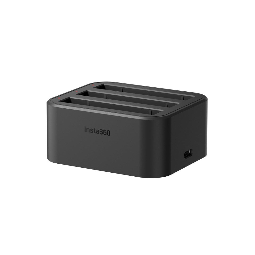 Insta360 X3 charging hub battery (Category: Camera Bags & Carriers) located in San Juan City. Submitted by urbangiz_greenhillsmall (Listing ID 1375533898, Image 1). Description: Easily fast charge up to three batteries at the same time. Intelligent charging management system with overcharge protection..