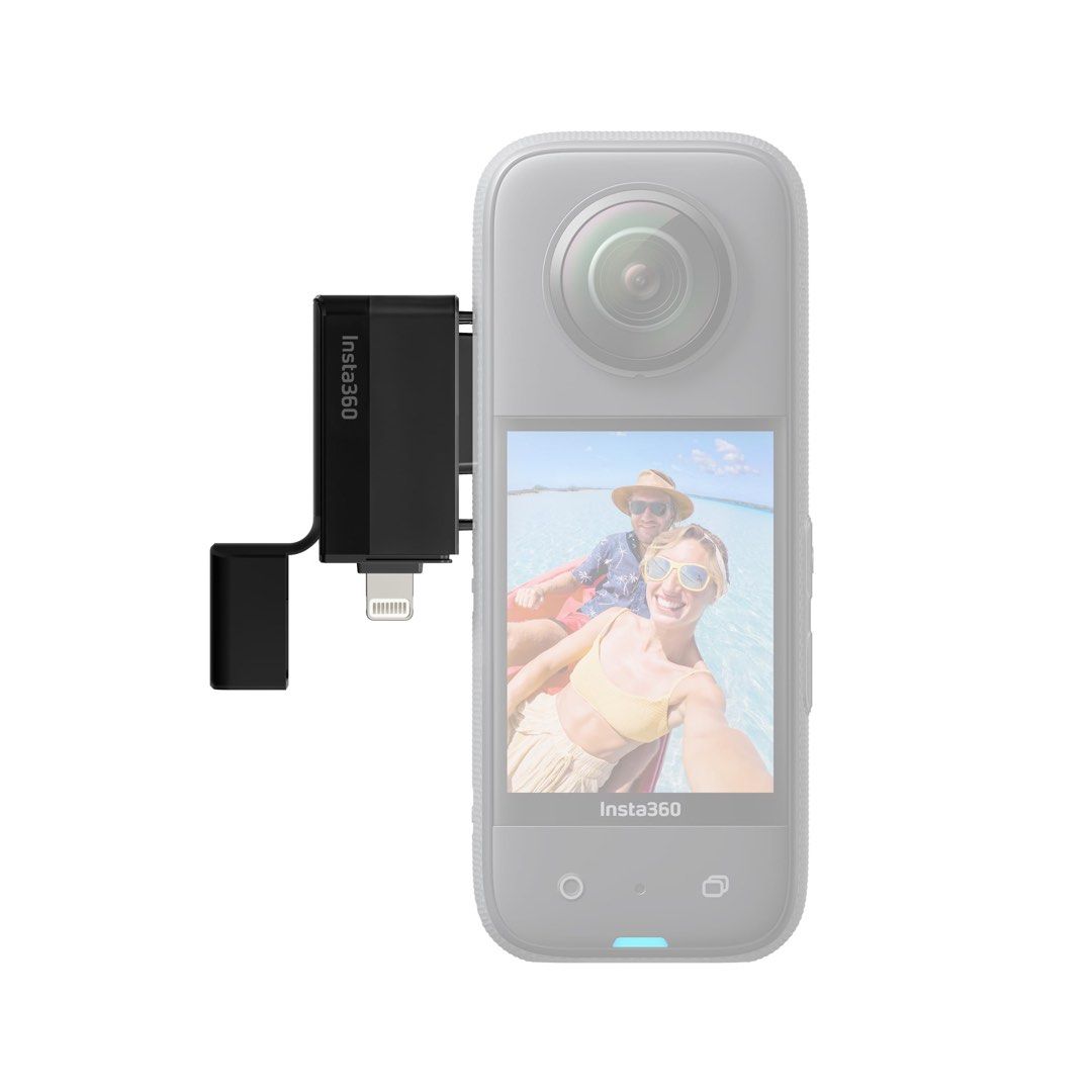 Insta360 X3 Quick Reader (Category: Camera Bags & Carriers) located in San Juan City. Submitted by urbangiz_greenhillsmall (Listing ID 1375541765, Image 1). Description: Plug-and-play standalone storage module. Transfer files without needing to use WiFi. Enables direct connection to your phone, significantly improving the Insta360 app experience. Compatible with iPhone (Apple MFI certified) and Android. iPhone 15 series - it is not currently poss
