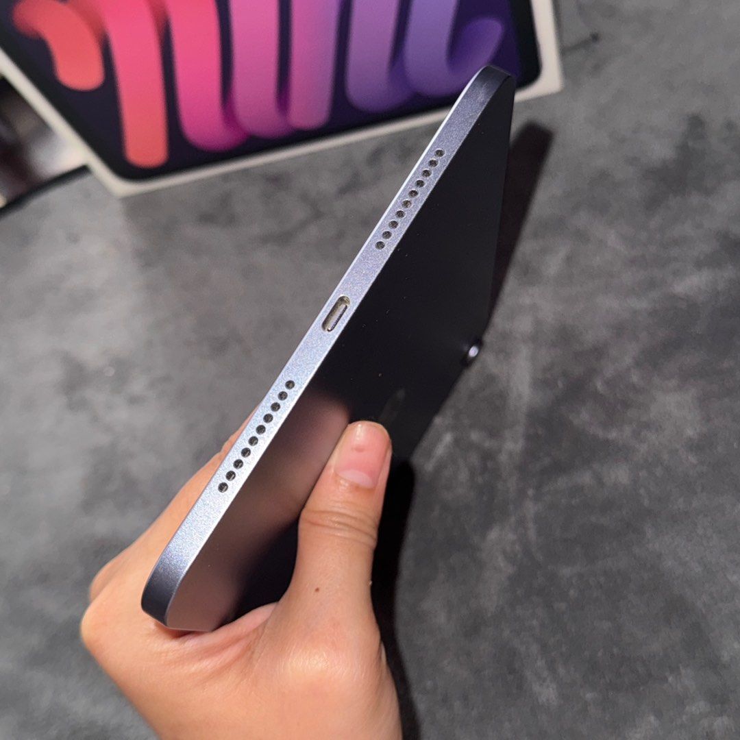 iPad Mini 6 (256gb) Purple (Category: iPad) located in Valenzuela. Submitted by mjmlbnn (Listing ID 1375491446, Image 3). Description: Lady owned 💯 99.9% smooth, like new! -with box -complete manual + sticker -free goojodoq pencil -free 360 black case -with adaptor .