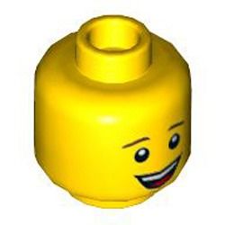LEGO Parts 37481 Mini Head Number 2525 Bright Yellow 6218234, Hobbies ...