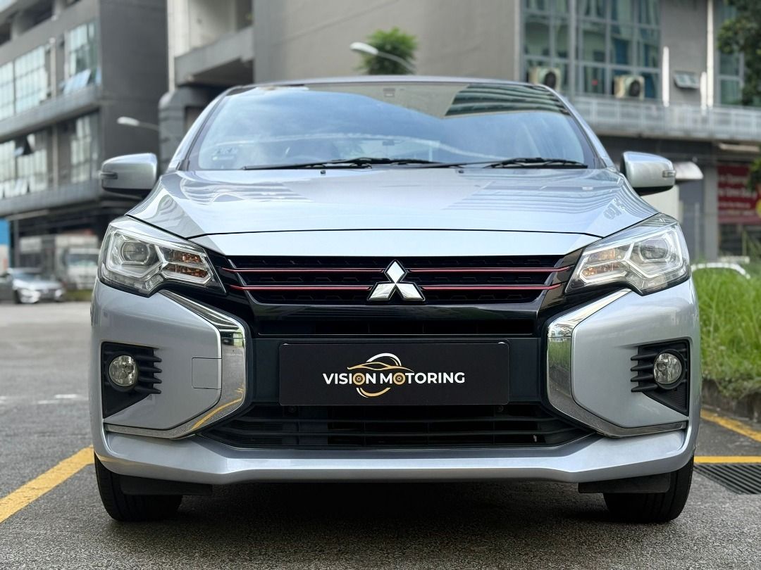 Mitsubishi Attrage 1.2 Auto (Category: Used Cars) located in Singapore. Submitted by alan-visionmotoring (Listing ID 1371229857, Image 1). Description: 🚗 Mitsubishi Attrage 1.2A ✅ 1 Owner Unit 💰 $0 DP Monthly from $11xx Why keep renting when you can own your own car — for both work & personal use Looking for a budget-friendly, fuel-efficient sedan that’s easy to own and maintain? This Attrage ticks all the boxes! ✔️ Fully serviced by C&C. Drive