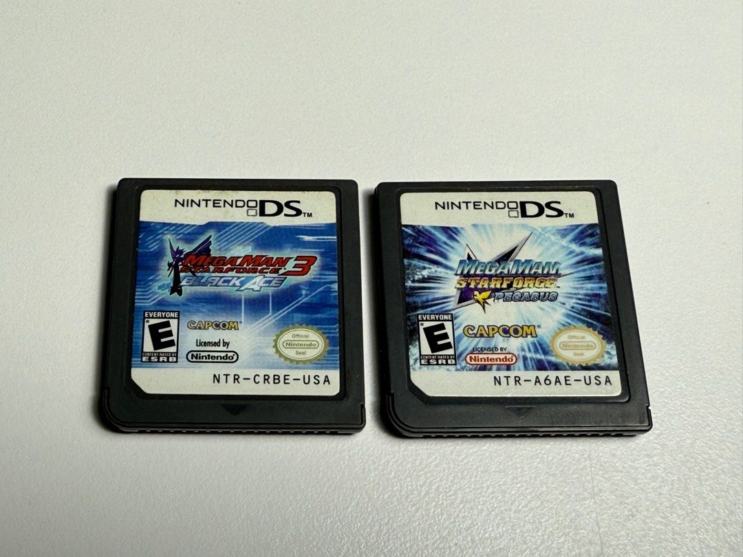 Nintendo DS Megaman Starforce (Bundle/Fix) (Category: Nintendo) located in Manila. Submitted by retrohere.gb (Listing ID 1375641848, Image 1). Description: For Sale Megaman 3 Starforce Black Ace Megaman Starforce Pegasus Bundle Price: 7,500 Php Loose Cartridge Only Tested & Working Location: Bacoor Cavite Mop: Bpi/Gcash Shipping: Lalamove or Lbac.