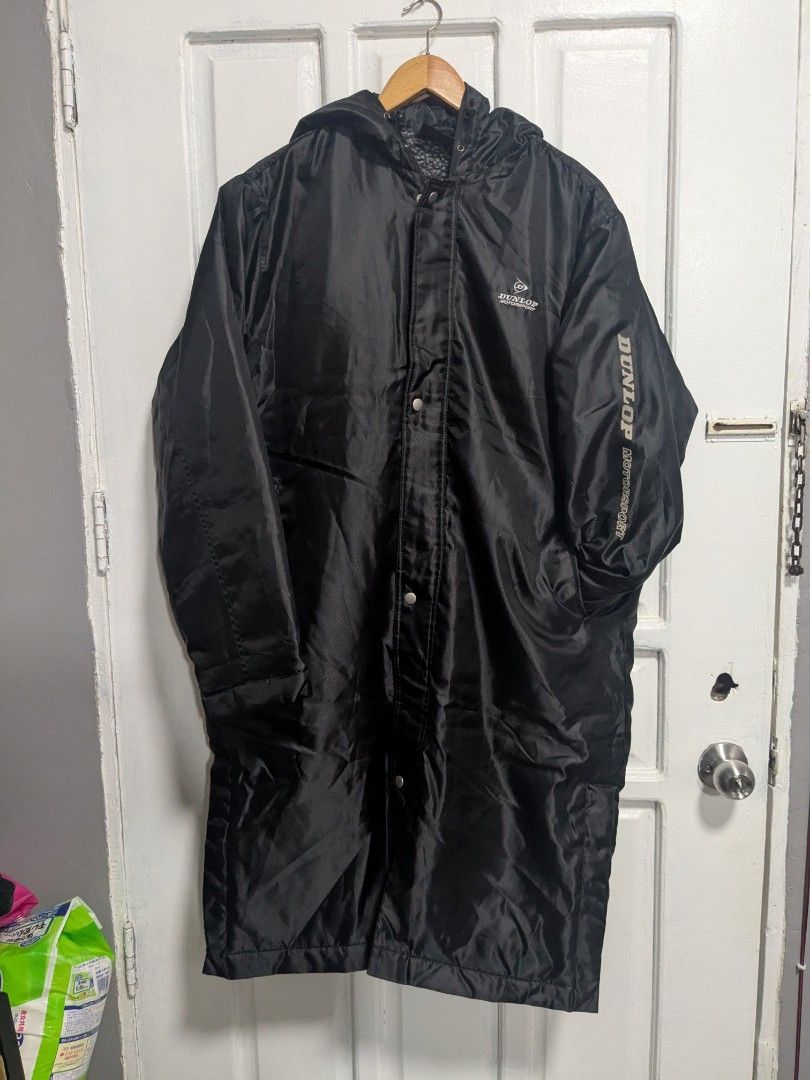 Original Dunlop Nylon Parka Sherpa Long Jacket (Category: Coats, Jackets and Outerwear) located in Quezon City. Submitted by nnncorner (Listing ID 1375565902, Image 2). Description: Original Dunlop Nylon Parka Sherpa Jacket 9/10 condition Length - 38 inches Width - 23 inches Sleeves 24 inches double lock (zip and snap) perfect for rainy days used by my brother as his motor jacket rfs: he's in the US rn, her wife told me to sell na. Large comfy da