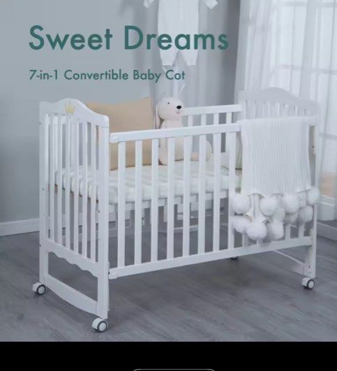 Palette box Sweet Dreams 7-in-1 Baby Cot The Sleeping Lab Baby