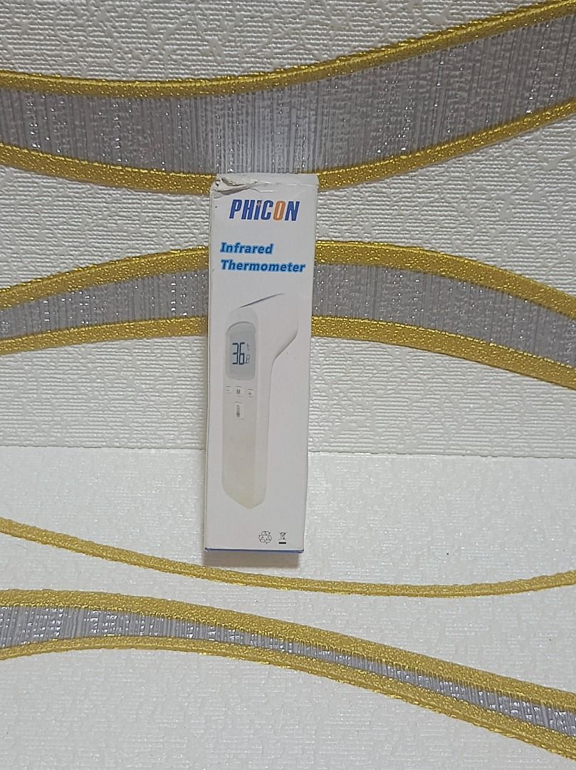 PHICON INFRARED THERMOMETER (Category: Thermometers) located in Makati City. Submitted by nyxhemera26 (Listing ID 1375505105, Image 2). Description: PHICON INFRARED THERMOMETER • NEW BUT BOX IS NOT IN GOOD CONDITION.