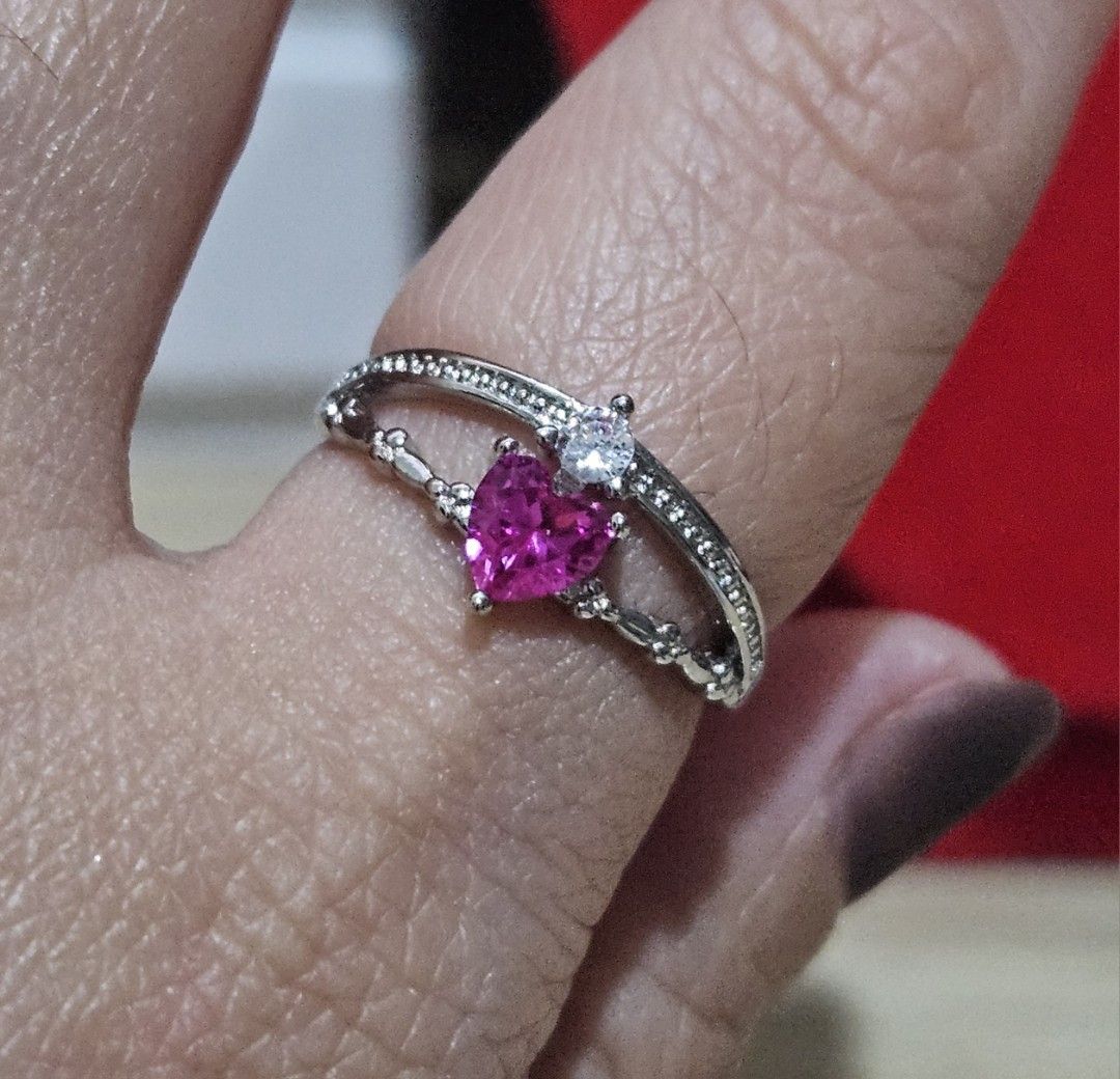 Pink Ruby Stone Ring Sale (Category: Rings) located in Cainta. Submitted by Kahi0410 (Listing ID 1375575474, Image 2). Description: Natural Stone Elegant style with zircon Silver plated anti rust Ring Adjustable Hypoallergenic Safe for acidic, sensitive skin.