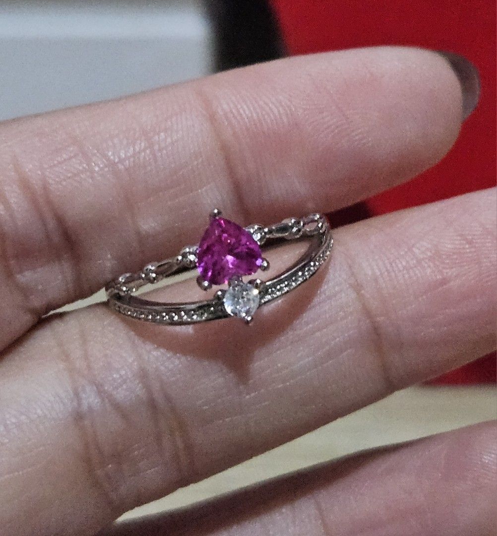 Pink Ruby Stone Ring Sale (Category: Rings) located in Cainta. Submitted by Kahi0410 (Listing ID 1375575474, Image 3). Description: Natural Stone Elegant style with zircon Silver plated anti rust Ring Adjustable Hypoallergenic Safe for acidic, sensitive skin.