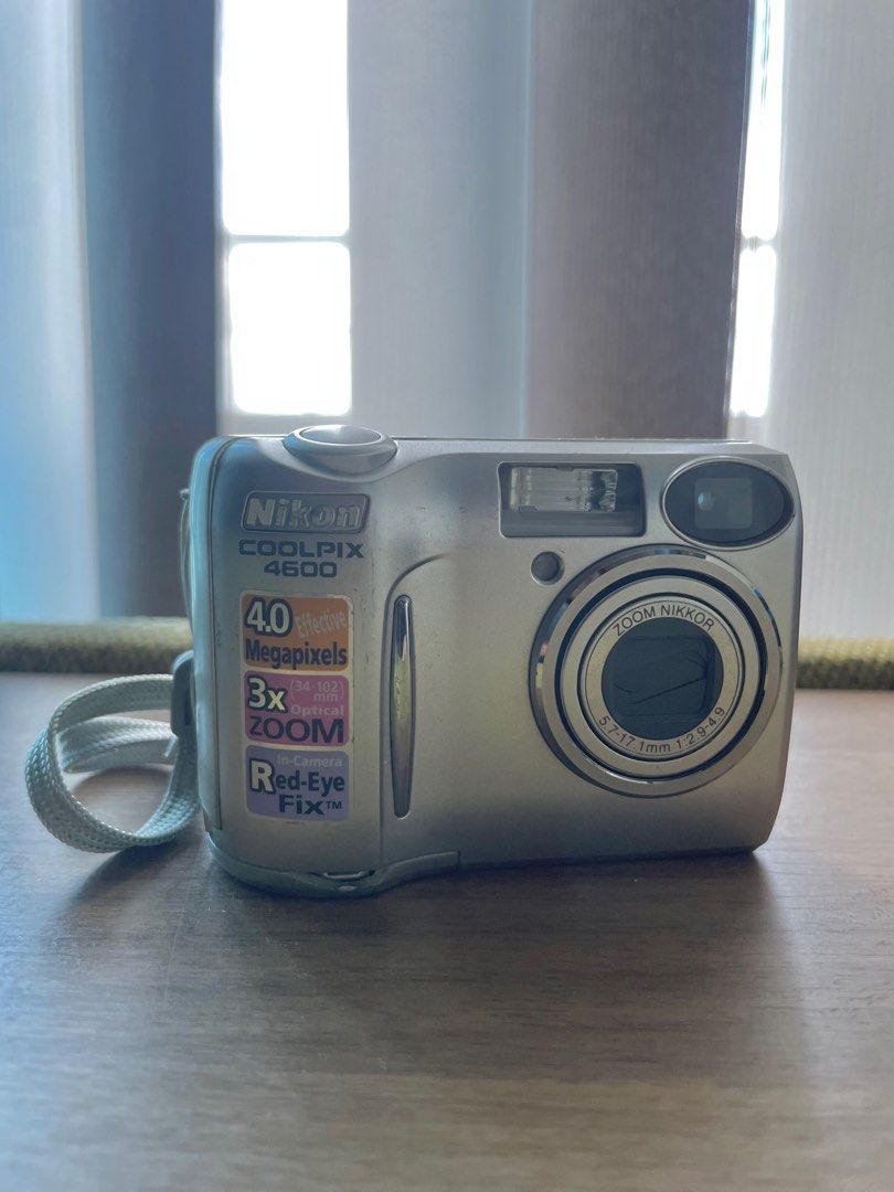 Rare Vintage Nikon Coolpix 4600 (Category: Cameras) located in Taguig. Submitted by hellokyky (Listing ID 1375519444, Image 1). Description: rare digital camera for REPAIR honest issue: battery door only (u can get it repaired, or just tape it to secure the battery door). everything else works, just need to worry about the battery door. i’ll include the double a batteries. if you are interested in seeing its video and pictures outputs just chat m