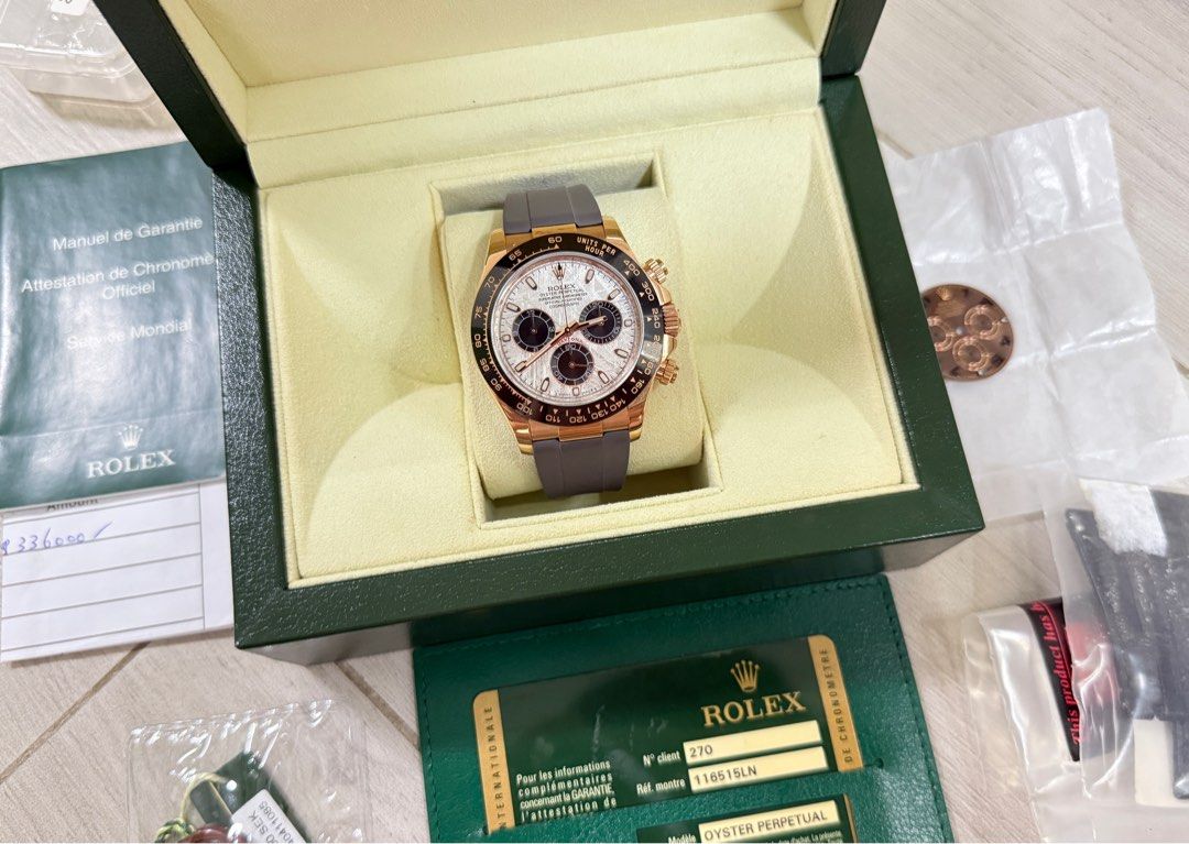 Rolex Daytona 116515LN 隕石面Mete 116515 數字朱古力面升級