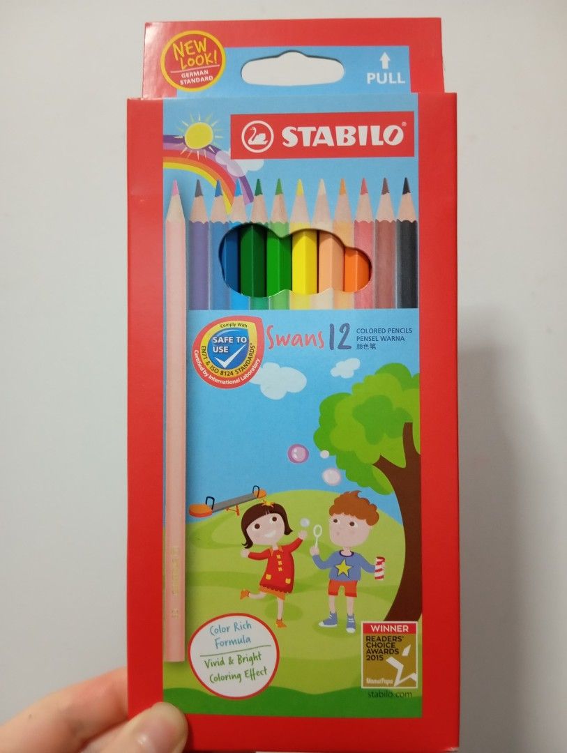 Stabilo Colour Pencils (Category: Stationery & School Supplies) located in Singapore. Submitted by artbymiao (Listing ID 1375564092, Image 1). Description: ✅12 quality colour pencils ✅vivid and bright colours ✅great for creating art great gift for children and adults!.