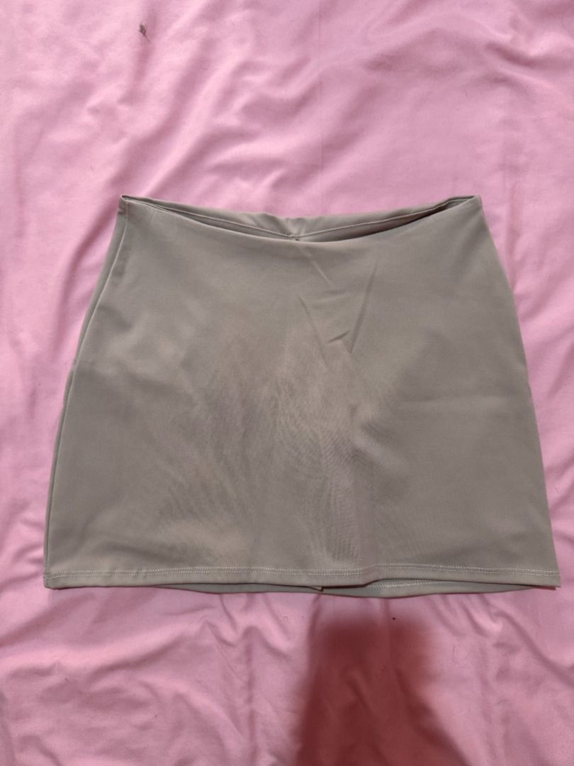 Stitch It By: J&C Mini Skirt (S) (Category: Skirts) located in San Juan City. Submitted by declutterbymicah (Listing ID 1375505710, Image 1). Description: 💌 INFO: - Stitch It By: J&C Mini Skirt (Beige) - Size Small, very mini - PHP 200 - SF/Grab/Lalamove to be shouldered by buyer..