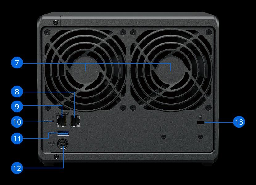 Synology DiskStation® DS425+ (Category: Computer Parts) located in Quezon City. Submitted by ann_xbs (Listing ID 1375512774, Image 3). Description: 4-bay Plus series model with Intel Celeron J4125 quad-core processor, 2 GB DDR4 non-ECC SODIMM by default and upgradeable to 6 GB,Built-in two M.2 NVMe slots and 1 x 2.5GbE and 1 x 1GbE RJ-45 LAN port Comprehensive data backup, protection, and recovery solutions Back up PCs, smartphones, cloud apps, a