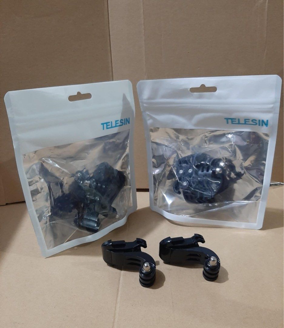 TELESIN 2pcs J-Hook Horizontal Bracket Buckle Mount for Action Cameras (Category: Mounts & Holders) located in Manila. Submitted by mxrx_ (Listing ID 1375587249, Image 1). Description: .
