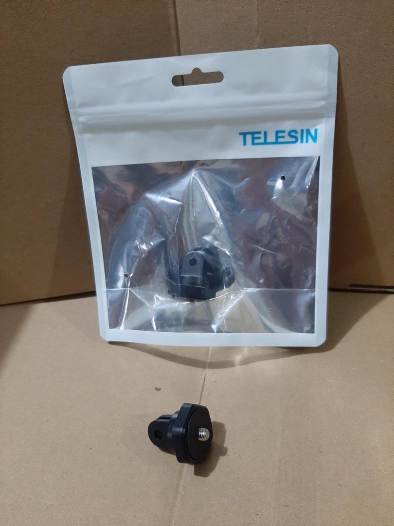 TELESIN Conversion 2 Prong Base Mount Adapter for GoPro Hero, DJI Action, Insta360 (Category: Mounts & Holders) located in Manila. Submitted by mxrx_ (Listing ID 1375587404, Image 1). Description: .