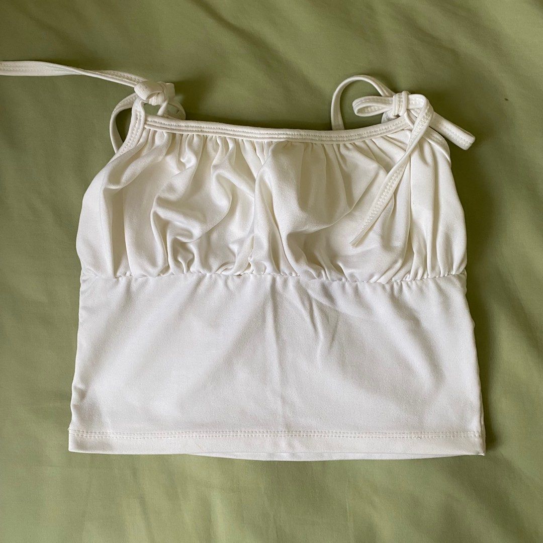Tie Top (Category: Sleeveless) located in Imus. Submitted by patdeclutter (Listing ID 1375540683, Image 1). Description: - php 50 + sf - bought sa shop33 - free size - in good condition - mop: gcash .
