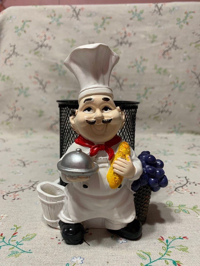 Utensils holder (Category: Dinnerware & Cutlery) located in San Mateo. Submitted by kusinaninanan (Listing ID 1375544296, Image 1). Description: Chef-Themed Utensil Holder with Toothpick Slot And Cutlery Compartment for kitchen… .