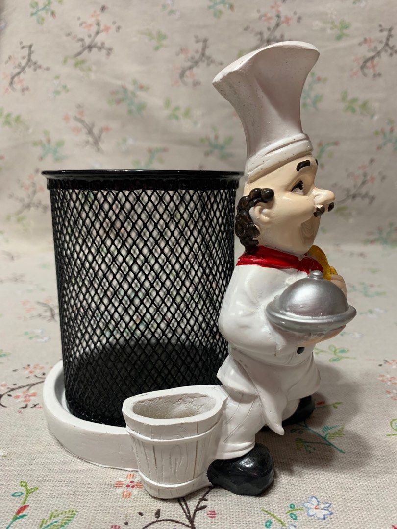 Utensils holder (Category: Dinnerware & Cutlery) located in San Mateo. Submitted by kusinaninanan (Listing ID 1375544296, Image 3). Description: Chef-Themed Utensil Holder with Toothpick Slot And Cutlery Compartment for kitchen… .
