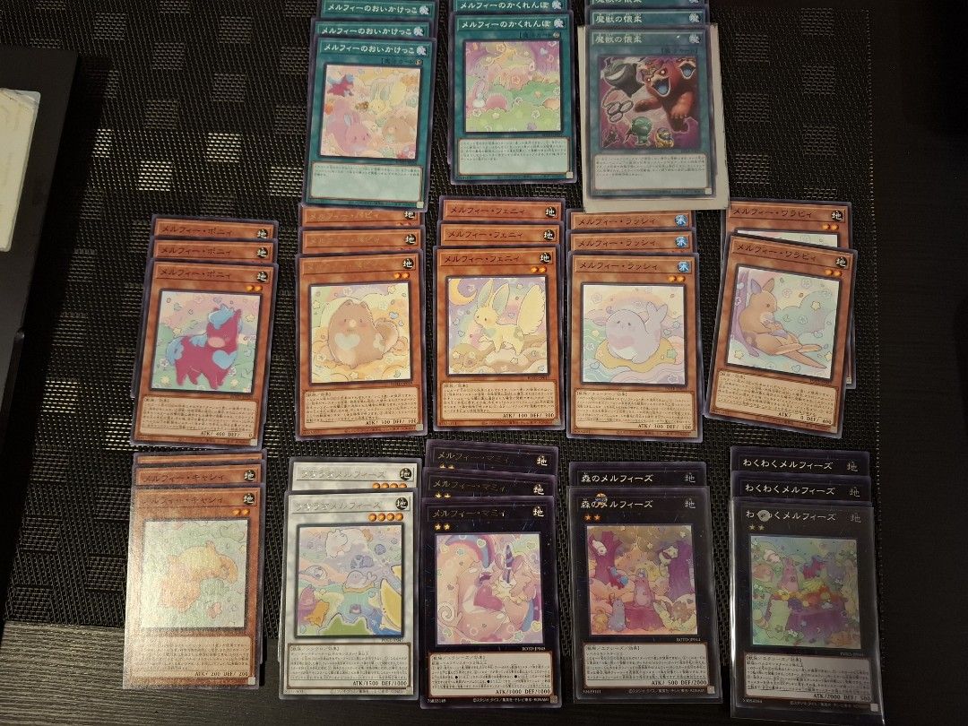 Yugioh Obedience Schooled EP14 SR Playset + Melffy pile, Hobbies & Toys