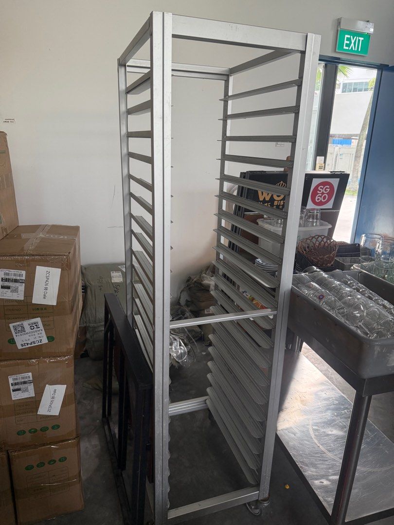 20 tray stainless steel rack