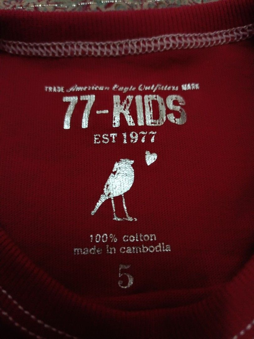 由 we.oui (刊登 ID 1375721154，圖片 2) 提交，位於 台北市 (Taipei) 的 77-kids 長袖T (類別：嬰兒及兒童流行時尚)，說明：。