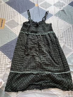 格仔吊帶連身裙63007400189442110