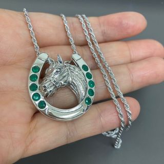 海外搜回 生肖馬與馬鞍天配之選純銀925吊墜64213438870146110