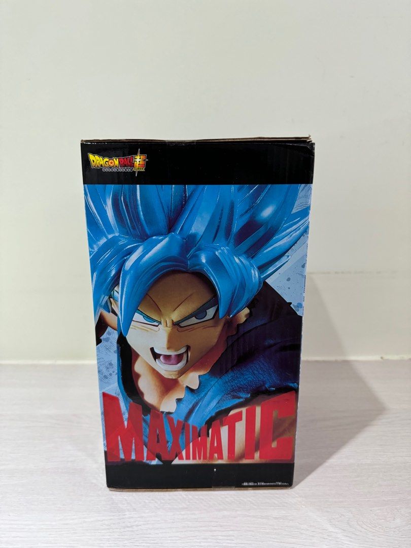 「日版」「金證」「全新未開封」龍珠超 景品長闊盒 Figure MAXIMATIC 超級撒亞人神 孫悟空 藍髮, 興趣及遊戲, 玩具 & 遊戲 ...