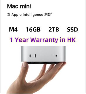 現貨 m4 mac mini 16GB RAM 2TB SSD 100% NEW