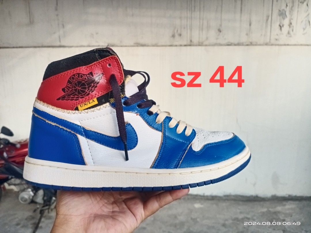 Air Jordan union LA UNLA size 44, Fesyen Pria, Sepatu Sneakers