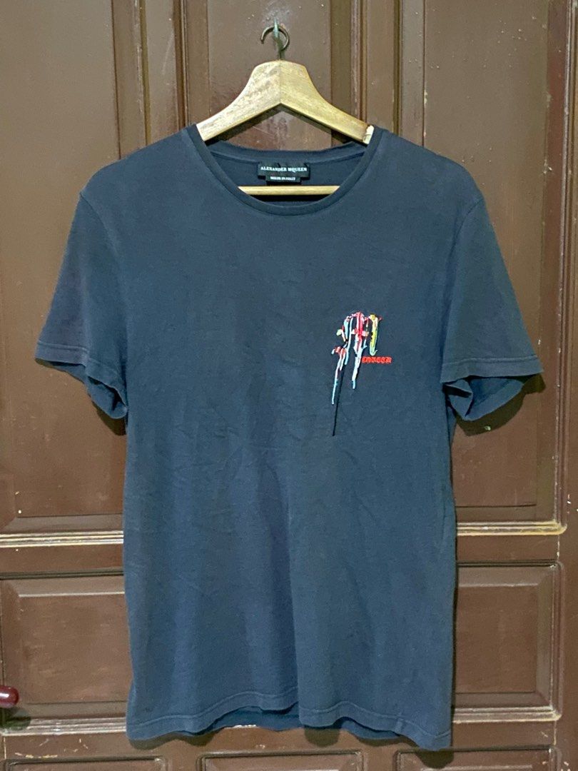 Alexander McQueen shirt (Category: Luxury Apparel) located in Bacolod City. Submitted by PSGTHRIFTIES (Listing ID 1375778818, Image 1). Description: Very good condition Need wash Size S on tag fits M Dimensions:19x26.5 DM📩.
