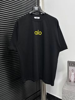 [alo] 25ss alphabet logo short sleeve loose version, unisex629804597696031124