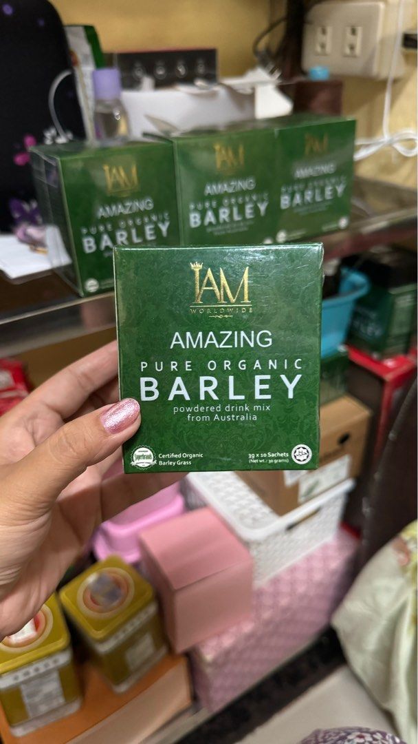 Amazing Barley pure organic drink (Category: Beverages) located in Pasay City. Submitted by tindarela (Listing ID 1375680060, Image 2). Description: Natira lang po 16pcs po siya sealed box po.