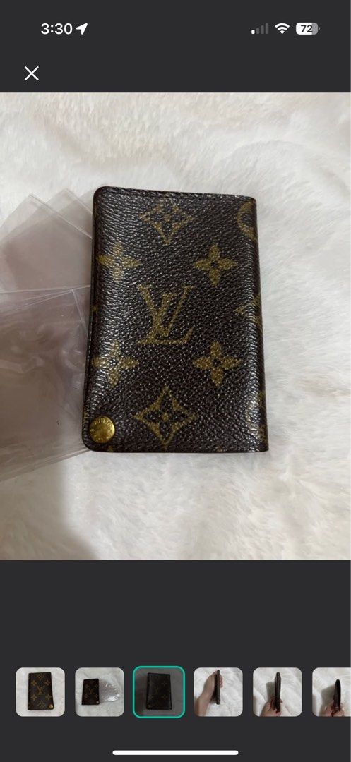 Authentic Louis Vuitton Monogram Vintage Card Holder (Category: Luxury Bags & Wallets) located in Paranaque City. Submitted by authentic_mj (Listing ID 1375831834, Image 3). Description: Authentic Louis Vuitton Monogram Vintage Card Holder Preloved Authentic from Japan Original plastic inserts No inclusions No crack.